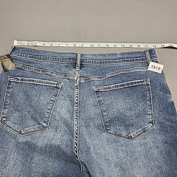 Ana Womens Jeans 18 High Rise Jegging Stretch Distressed Denim - Picture 8 of 9